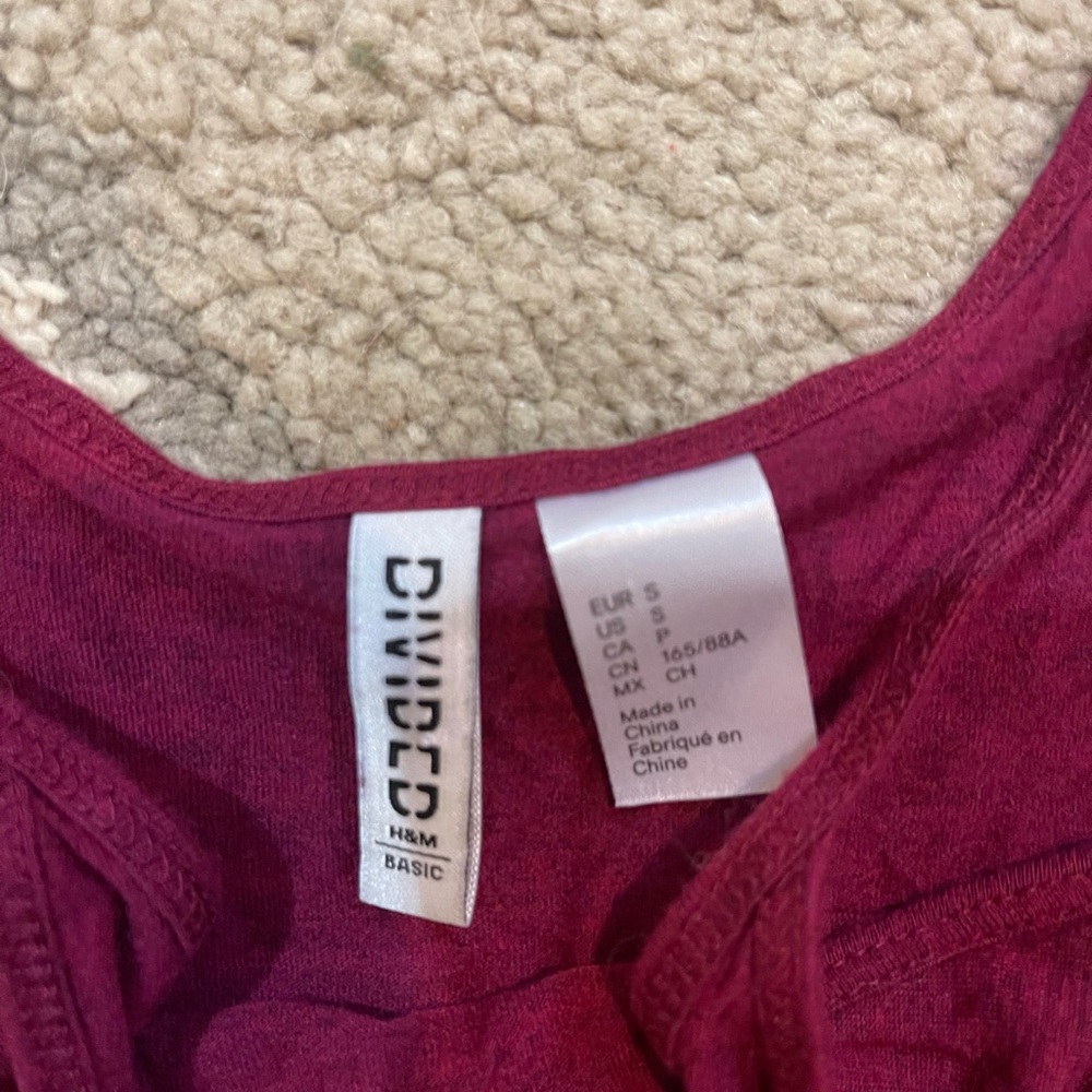 H&M Burgundy Romper - Picture 2 of 2